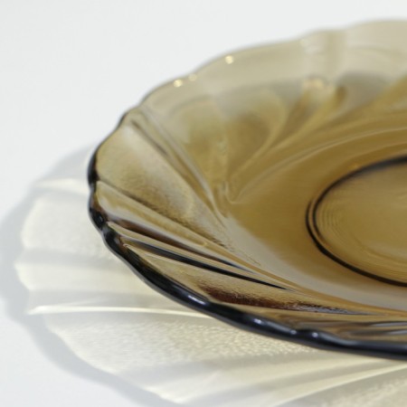 Alta Marea saucer, d = 16 cm, glass, haze-2