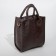 Bag Women's Tout with zipper, brown color