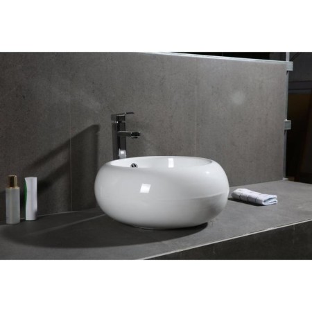 Grossman GR-3010 sink, round, D = 420 mm, white-1
