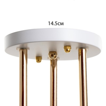 Adelela chandelier 3he27 40W white-gold 60x60x26 cm Bayerlux-4