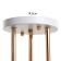 Adelela chandelier 3he27 40W white-gold 60x60x26 cm Bayerlux
