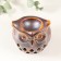 Aroma lamp ceramics "Filin. Droplets" Brown 7.5x8x10 cm