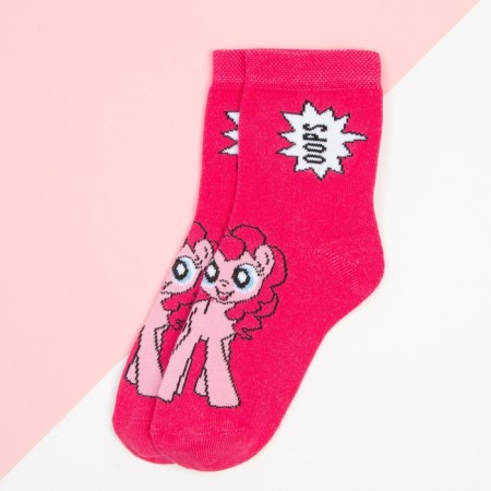 Носки для девочки «Пинки Пай», My Little Pony, 14-16 см, цвет розовый-1
