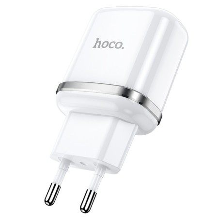 Network charger Hoco N4, 2 USB - 2.4 a, white-2