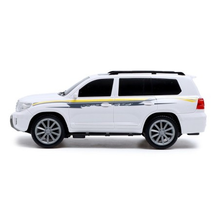Radio -controlled jeep "Cruiser", 1:16, light, works from batteries, white color-1
