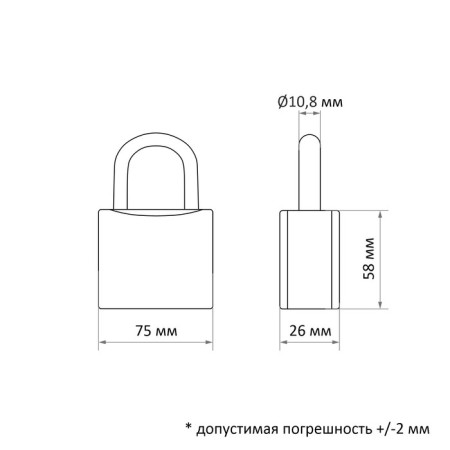 Stayer Standard castle hinged, metal case, hardened puff, 75 mm-1