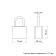 Stayer Standard castle hinged, metal case, hardened puff, 75 mm