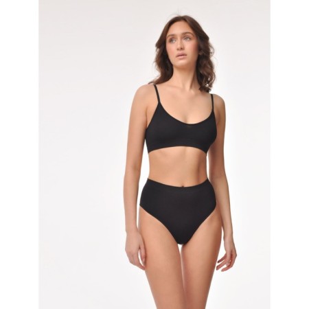 Women's thong cowards with a texture rubber Mirey String, size 46-48, black color-5