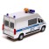 Metal machine "Citroen Jumper Police", 14 cm, doors, trunk, inertia, silver color
