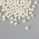 Beads for creativity plastic "Pearls" set of 200 pcs white 0.6x0.6x0.3 cm