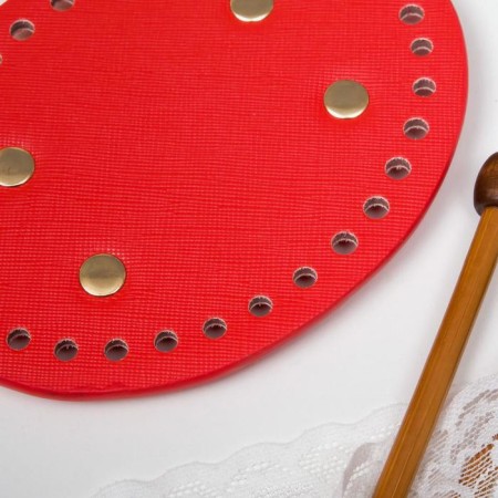 The basis for knitted products to the leatherette "oval" mix 9.5x12 cm-2