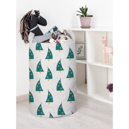 Basket for toys "Christmas trees dance, size 40x60 cm