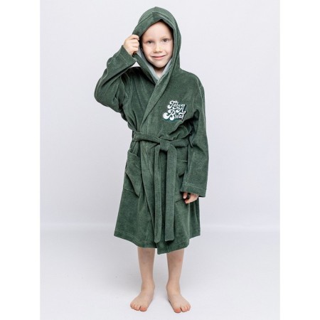 Baby robe, height 152 cm, khaki color-4