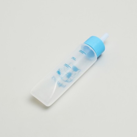Set for feeding: a bottle of 30 ml, 2 nipples, funnel, brush, blue-2