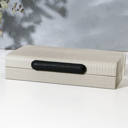The box for jewelry "minimalism" eco -leather, set of 2 pcs.-10