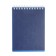 Notepad A6, 80 sheets of a cage, on the crest of canvas blue, plastic cover, micropercitual for separation