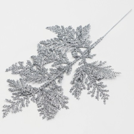 Decorative twig "amazement" in silver color, 0.3 × 12 × 28 cm-2