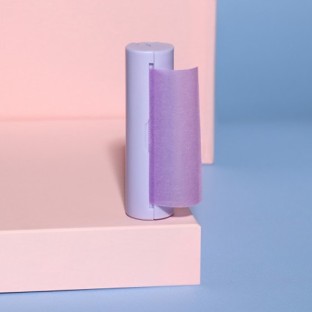 Leaf soap, in roll, d 2.3 × 9 cm, 120 cm, purple color-2