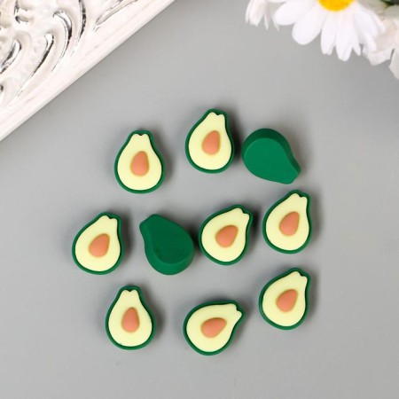 Decor for creativity Plastic "Avocado" set 10 pcs 1.8x1.5 cm-2