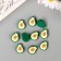 Decor for creativity Plastic "Avocado" set 10 pcs 1.8x1.5 cm
