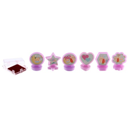Printing color "bunny", set 6 pcs., Stamping pillow-2