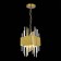 Suspended chandelier ST LUCE. SL1633.203.04. Olvera. 4x40 watts, E14, 20x20x37 cm, matte gold color