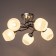 Mona chandelier 3x60W E27 chrome, black 53x53x28cm