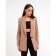 Jacket female single -breasted mist size 50, beige color