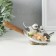 Souvenir Polystone "Sinichi on a shovel, with flowers" 17x5x7 cm