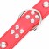 Collar "Sirius", leatherette with rivets, 56 x 3 cm, Osh 42-52, red