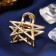 Hair crab "Margarita" star, 2.5 cm, gold