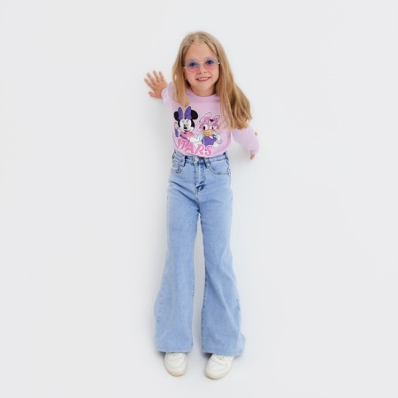 Long sleeve T-shirt Stars, Disney, height 98-104, lilac-1