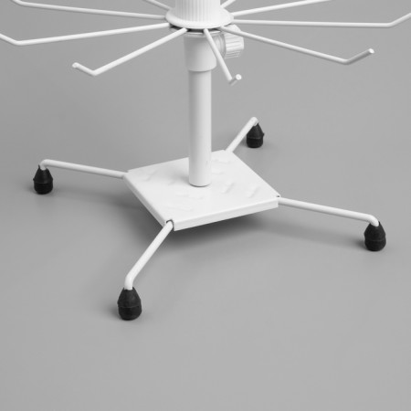 Turntable, 3 tiers of 10 hooks, 28 × 28 × 65, white color-5