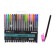 A set of gel pens, 18 colors, a body with a pattern, in a blister on a button