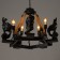 Chandelier 85204/5 E27 40W Black-Bronza 65x65x51-91 cm Bayerlux