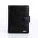 Male purse on magnet 3 in 1, department for auto documents, passports, black color