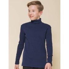 Turtleneck for a boy Pelican, height 152 cm, dark blue color