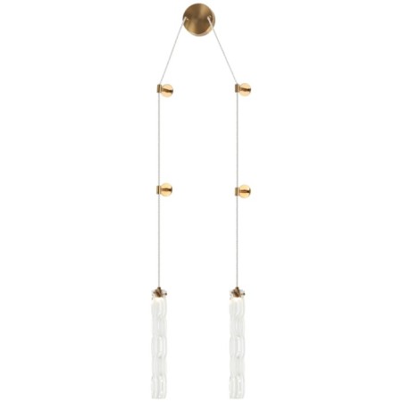 Lamp wall-flowing still 2xled 12W, size 15-300x6-17x53-150 cm, bronze color-1