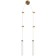 Lamp wall-flowing still 2xled 12W, size 15-300x6-17x53-150 cm, bronze color
