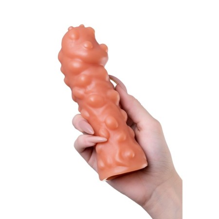 Kokos nozzle with additional stimulation, realistic, TPE, bodily, 16.5 cm-7