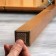 Laying furniture square tundra, size 25 x 25 mm, 18 pcs., Polymer, brown
