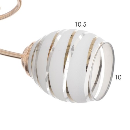 Cauline "Venda" 8x40W E27 Gold Model: 2800089-5