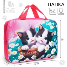 A4 notebook folder on lightning textiles 70mm 350 x 270 virgins “September 1: cats in a basket”