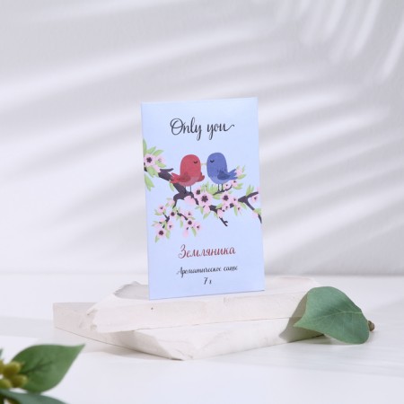 Aromasash "Only You", a set of 3 pcs, strawberries, weight 7 g, size 7x10.5 cm-1