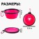 Silicone Yoga, 350 ml, fuchsia, 12.8 x 4.5 cm