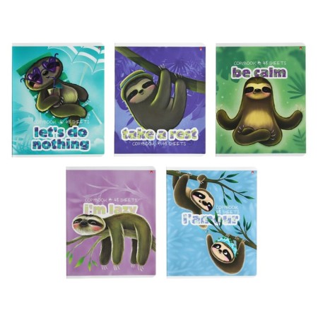 Notebook of 48 sheets in the Caribbean Lanvers cage, covered cardboard, matte lamination Soft Touch, mix