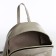 Open-ryukzak-mini made of artificial leather with lightning, the color is gray