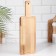 Board cutting and serving bast shirt with a pen, 42x13.5x1.8 cm, birch