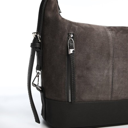 Women's bag with lightning, gray color-2