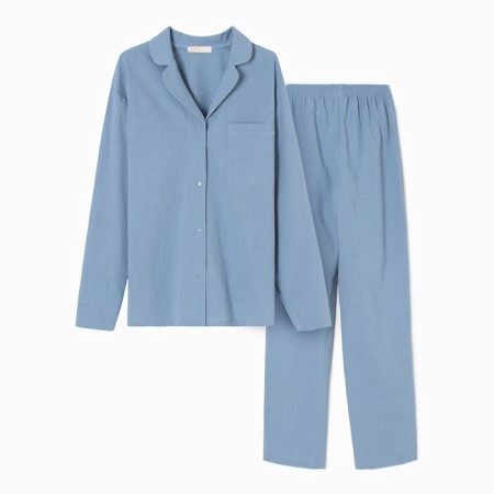 Female pajamas (shirt and trousers) KAFTAN "BASIC" R.40-42, Blue-6